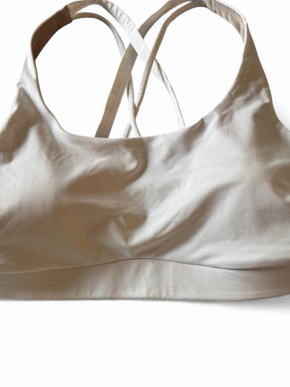 Lululemon white sports bra
